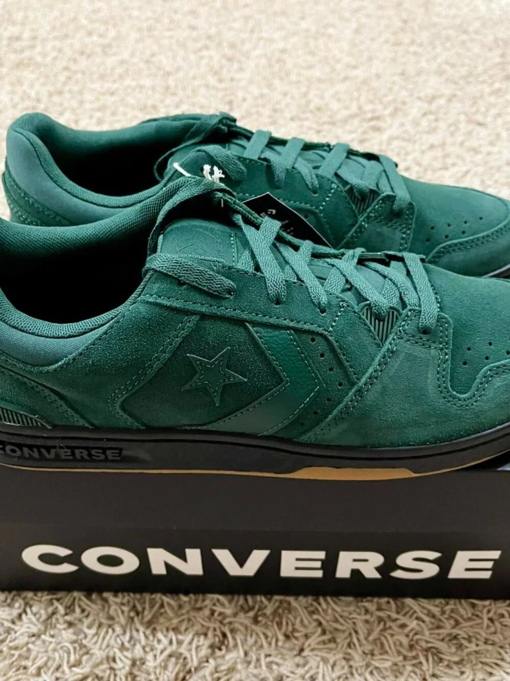 Converse Men's CL98 Suede Low Top Sneakers Shoes Green, Size 12 (New)